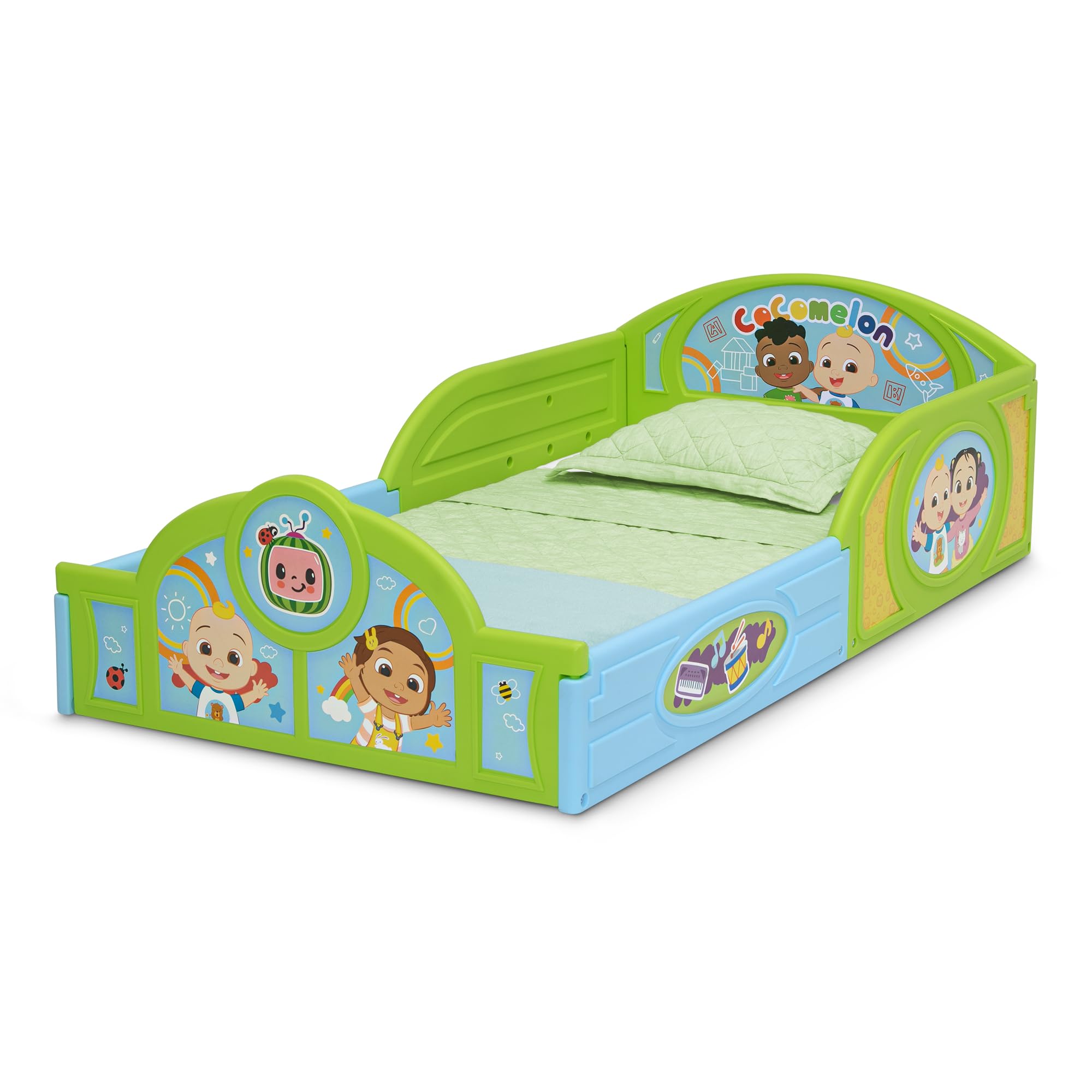 Delta Children CoComelon table with vivid graphics enhances play area