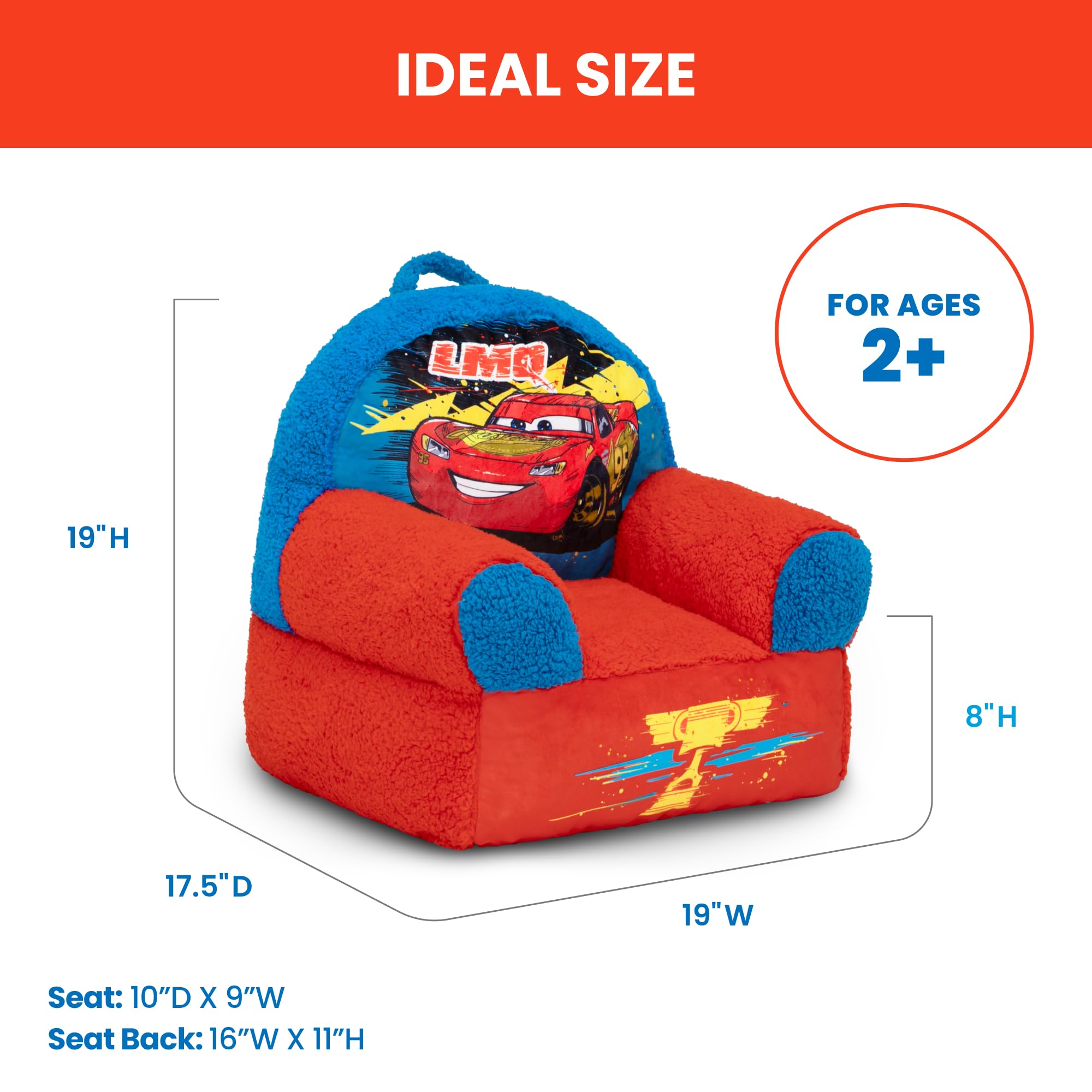 Soft plush fabric on the Cozee Buddy Chair invites snuggling