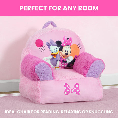 Delta Children Cozee Buddy Chair expands to its full shape after unboxing.