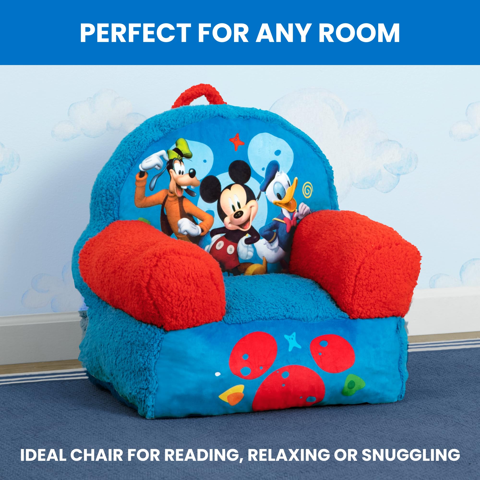 Delta Children Cozee Buddy Chair Mickey Mouse assembly-friendly setup for quick use