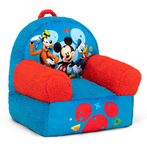 Delta Children Cozee Buddy Chair Mickey Mouse front graphic for cozy reading