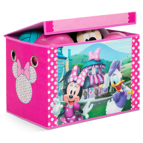 Colorful Minnie graphics brighten the room and spark imaginative play.