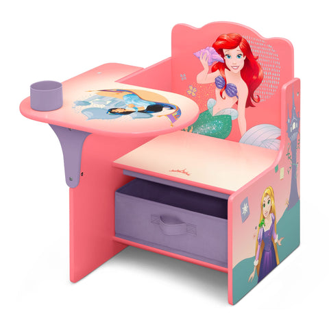 Delta Children Disney Princess chair desk with colorful princess graphics for imaginative learning.