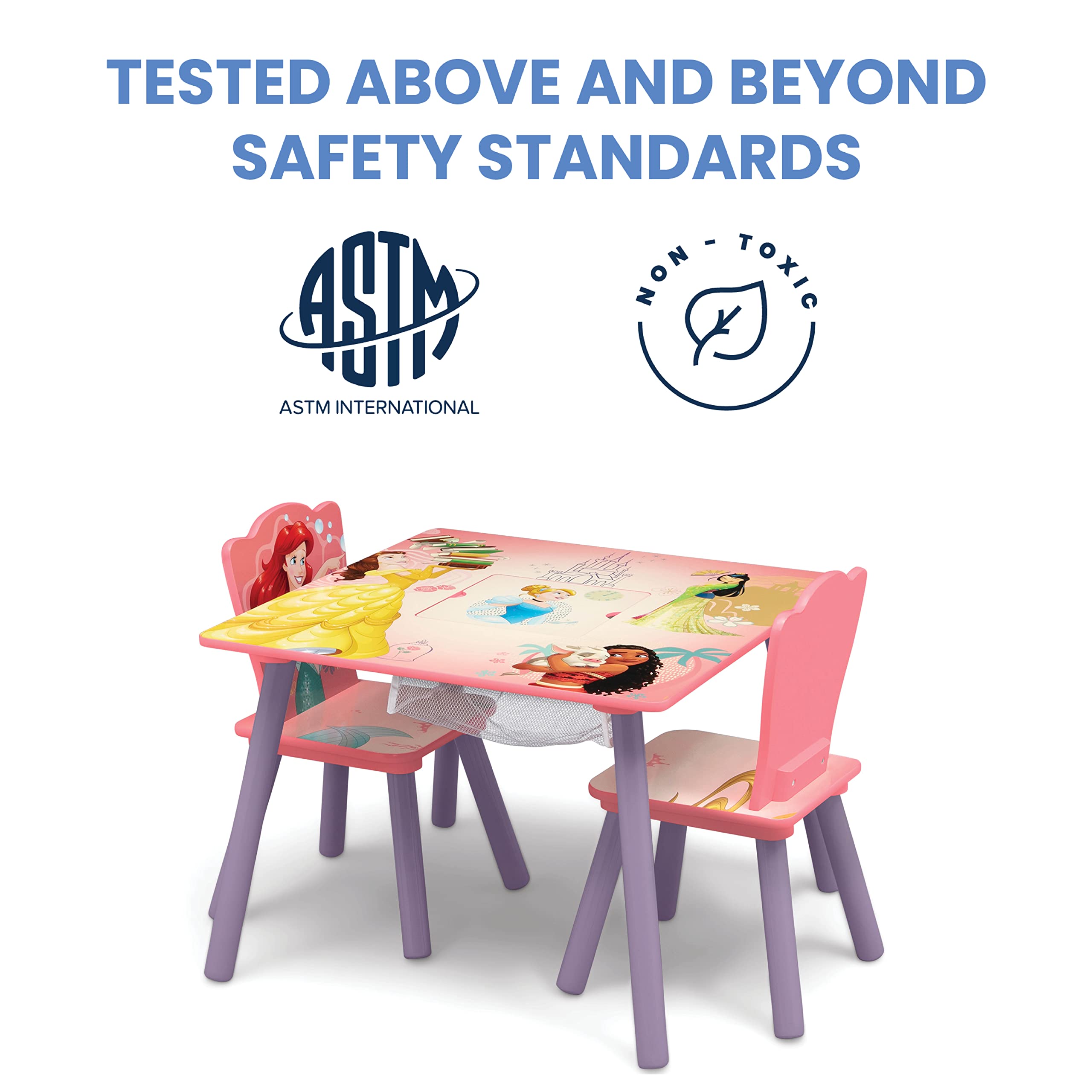 Delta Children Disney Princess graphics chairs encourage imaginative seating
