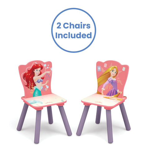 Delta Children princess set sized for toddlers ages 3 and up