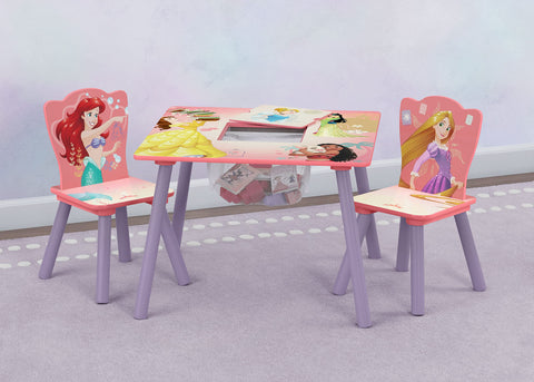 Delta Children Disney Princess table and chairs set with colorful graphics
