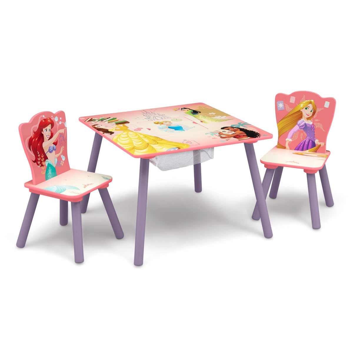 Delta Children Disney Princess table with storage top for crafts