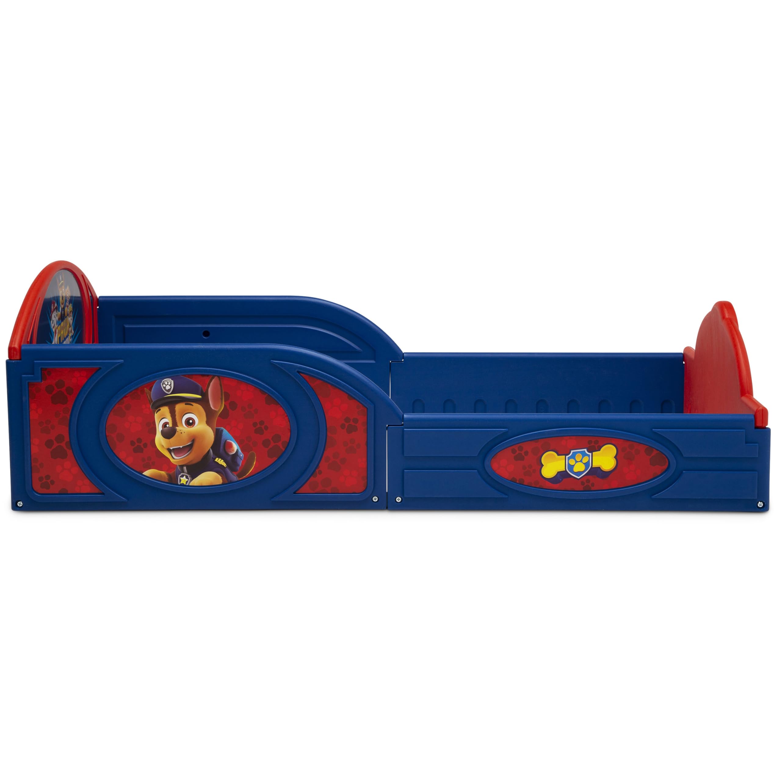 Delta Children durable mix of plastic, wood, and fabric for lasting use.