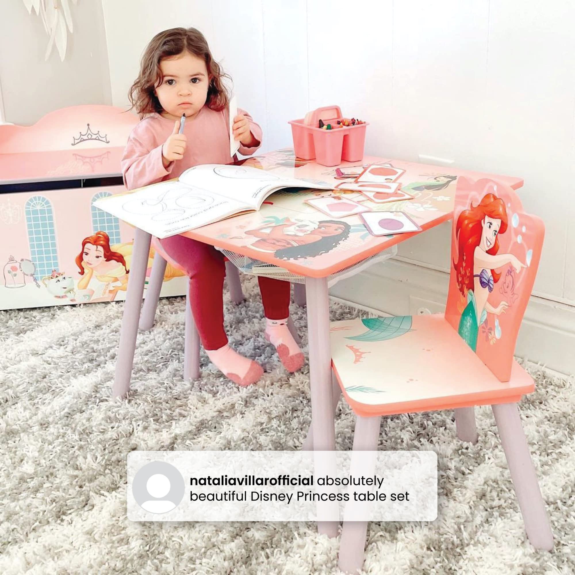 Delta Children durable wood construction with scratch-resistant finish