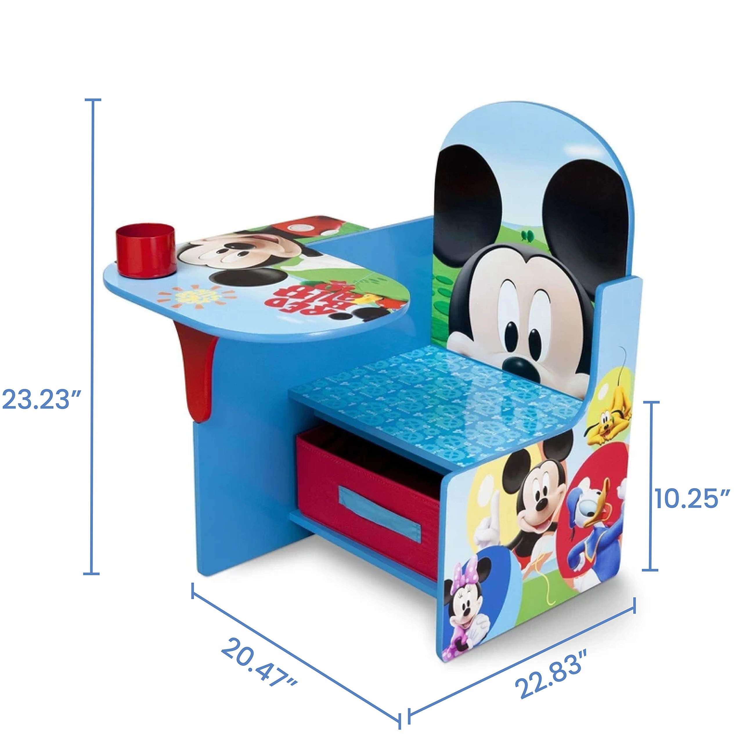 Low-to-ground design supports easy reach during coloring and learning activities.