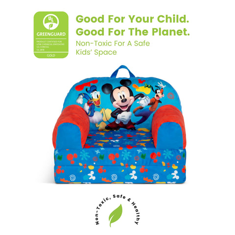 Delta Children Mickey Mouse Cozee Buddy Chair suitable for ages 18 months and up
