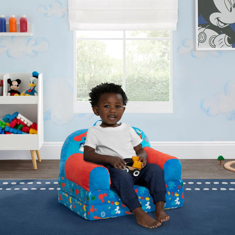 Delta Children Mickey Mouse Cozee Buddy Chair Mickey print theme for kids