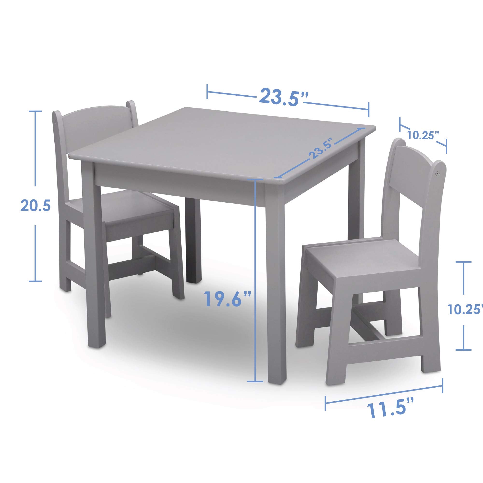 Delta Children MySize art time surface, smooth wood.