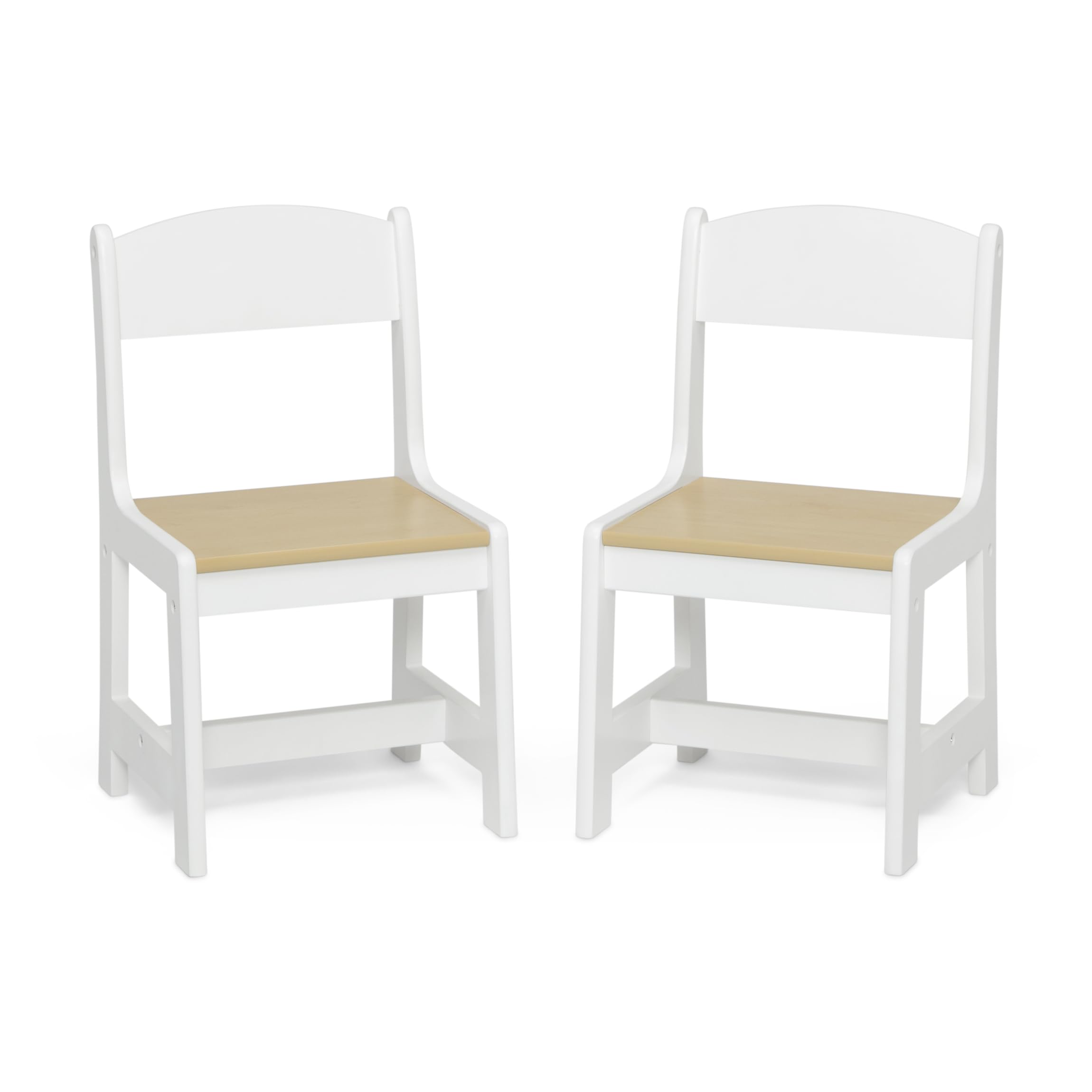 Delta Children MySize safe design stacking demonstrates stability and ease of storage.