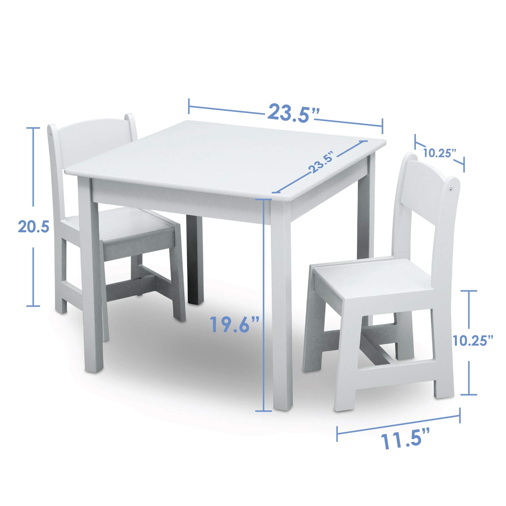 Delta Children MySize playroom setup for arts and crafts