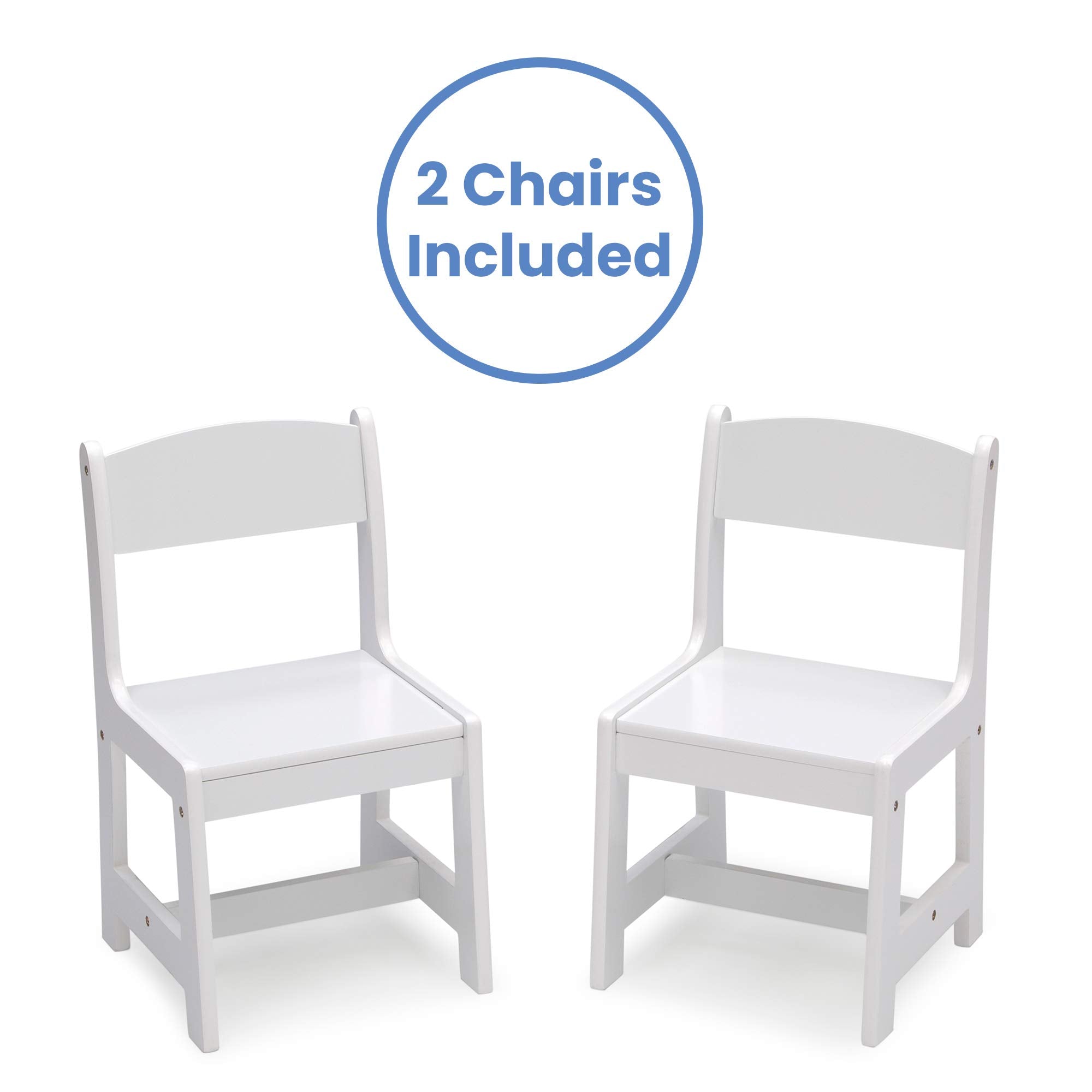 Delta Children MySize chair close-up highlighting safe design