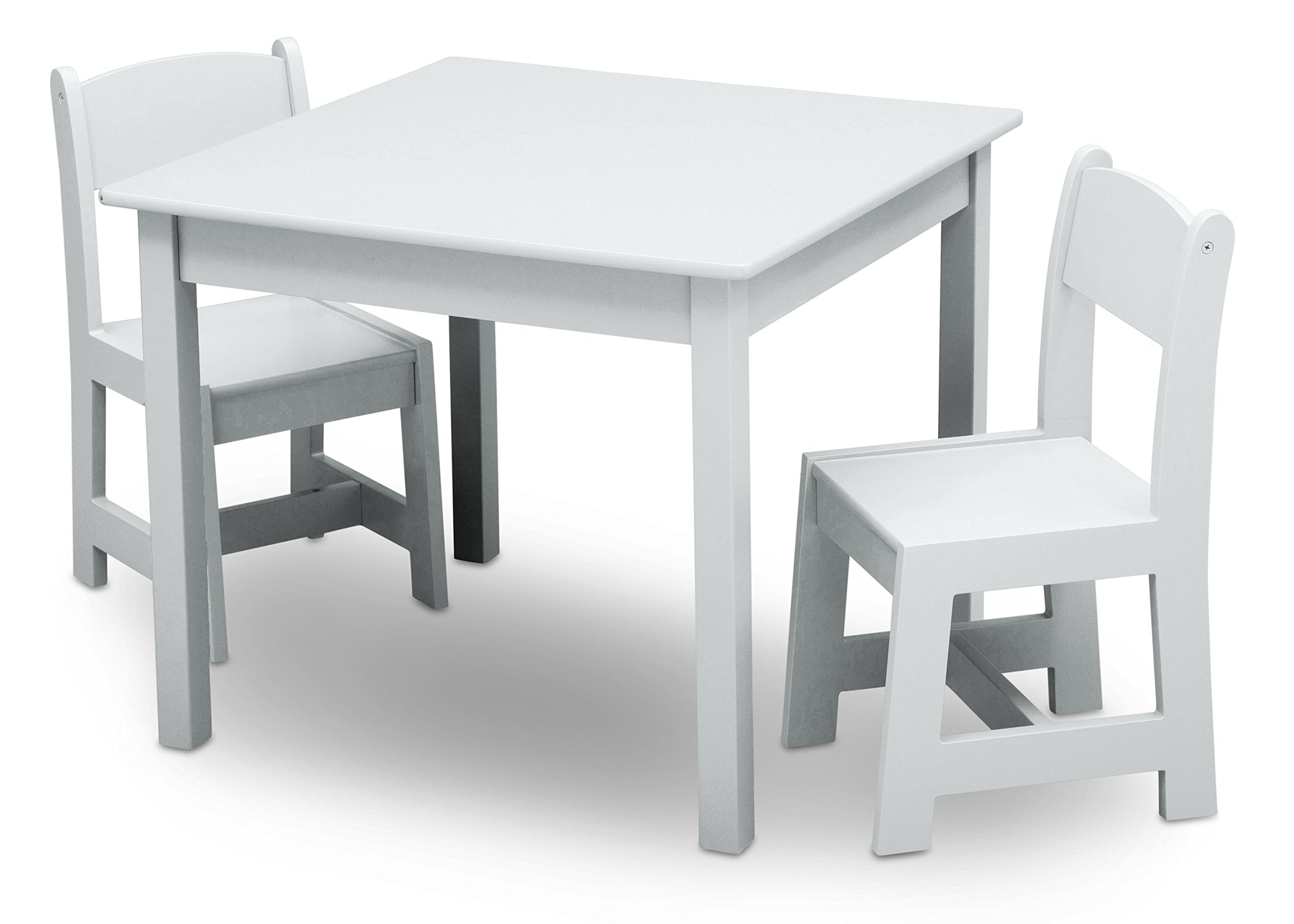 Delta Children MySize table in Bianca White with a smooth surface for crafts