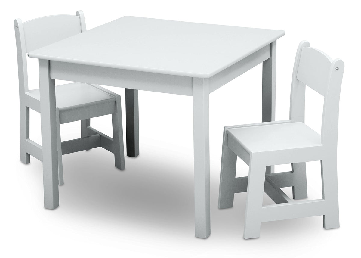 Delta Children MySize table in Bianca White with a smooth surface for crafts