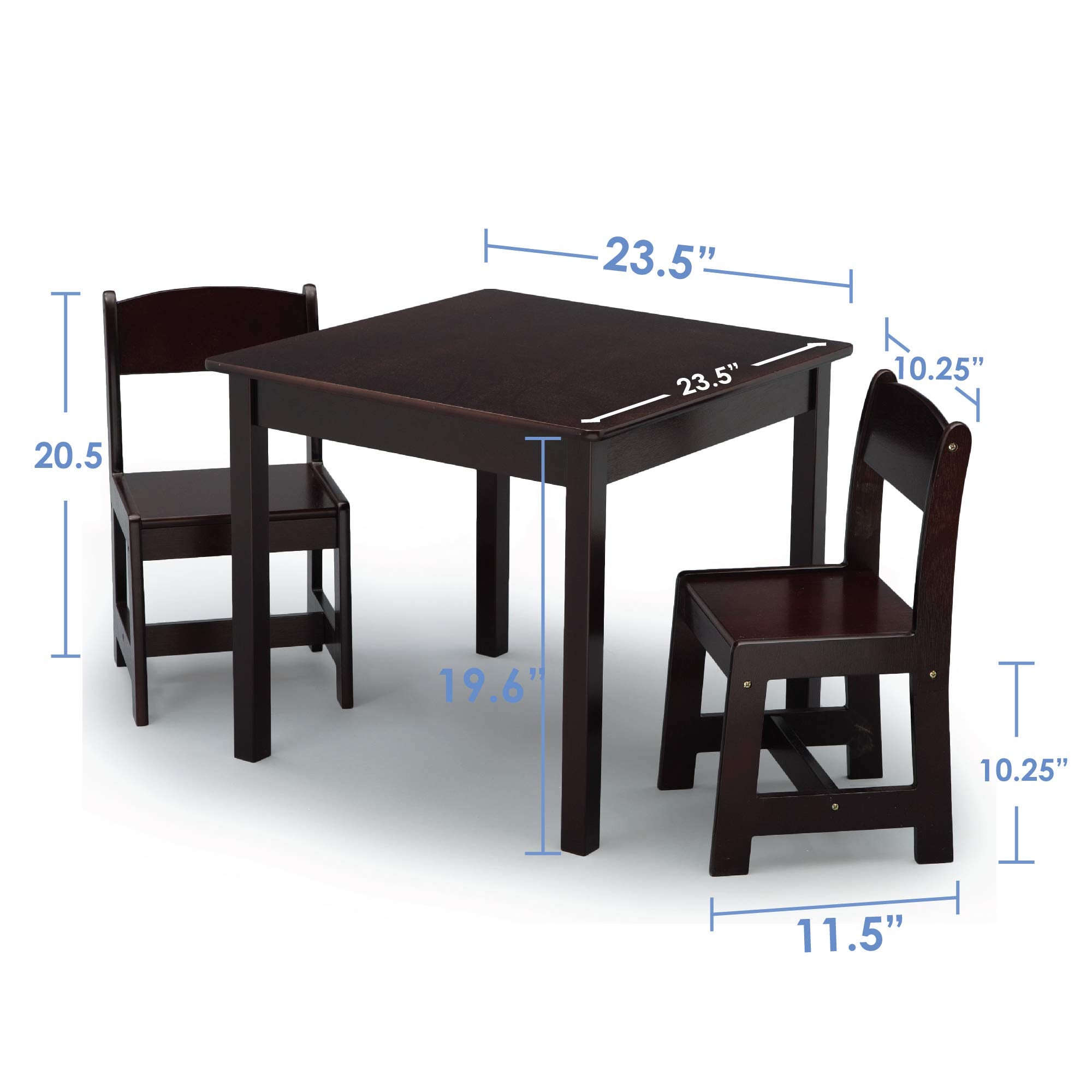 Delta Children MySize kids at snack time demonstrate practical, kid-friendly dining setup.