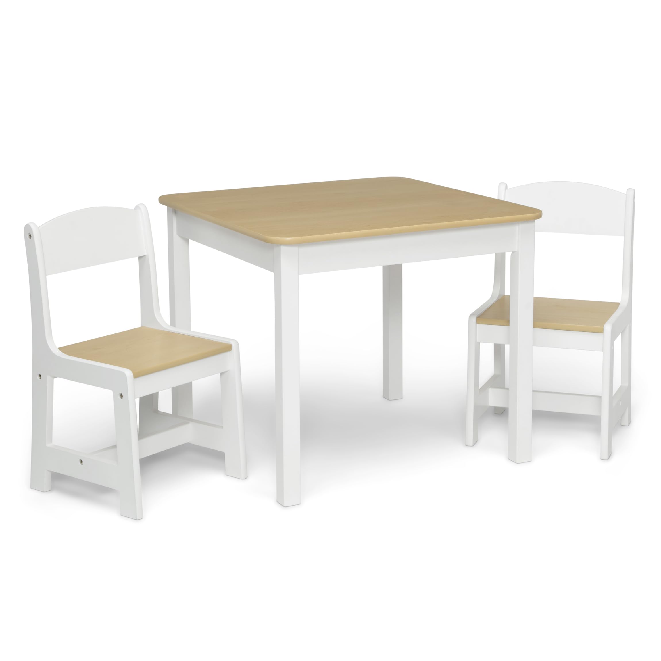 Delta Children MySize table top closeup highlights smooth wood finish ideal for crafts.