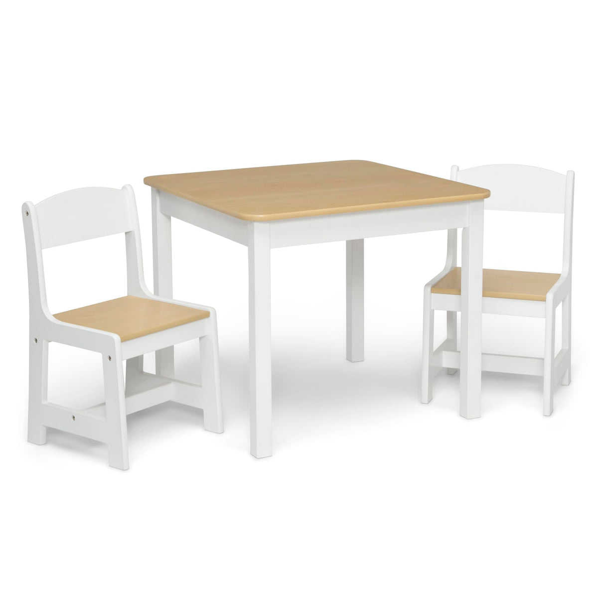 Delta Children MySize table top closeup highlights smooth wood finish ideal for crafts.