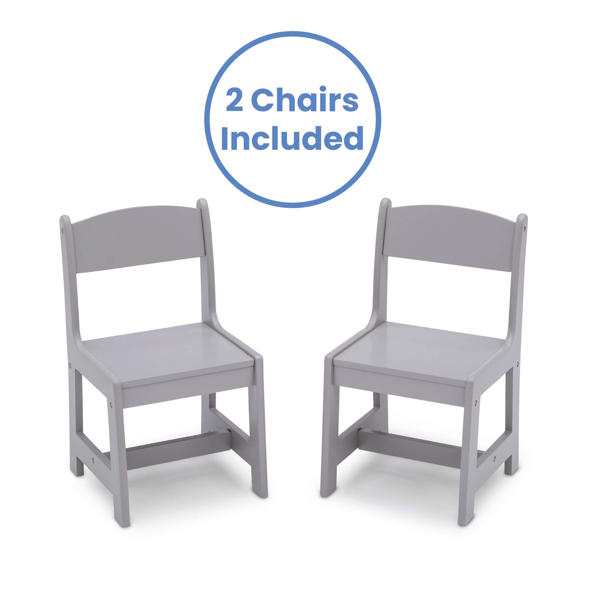 Delta Children MySize tea party setup with grey table.