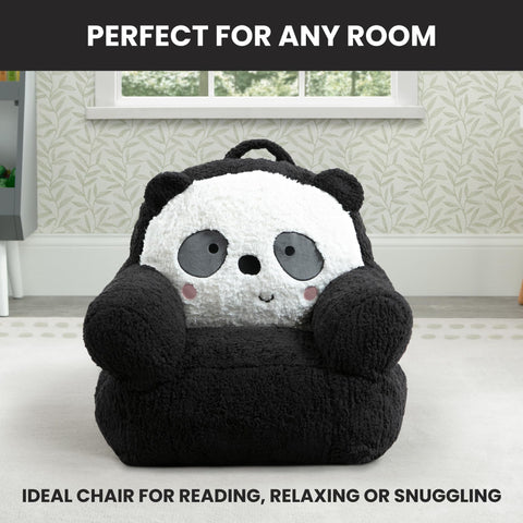 Delta Children Panda Cozee Buddy Chair easy-grab handle for repositioning