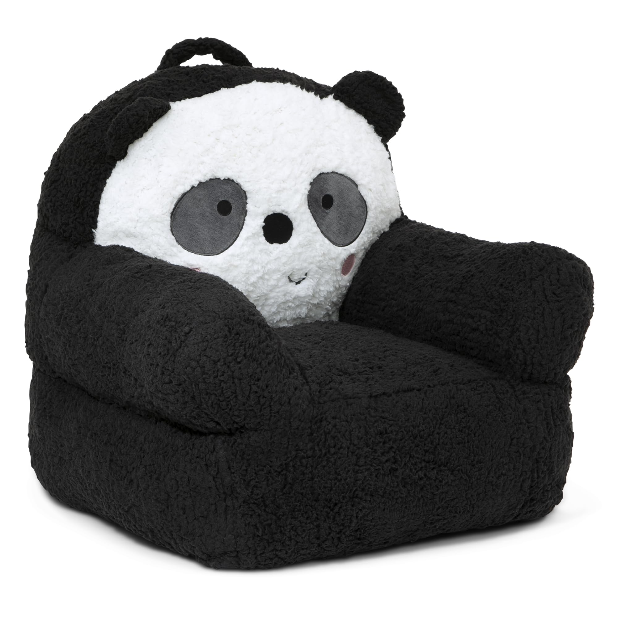 Delta Children Panda Cozee Buddy Chair unboxed expansion before fluffing