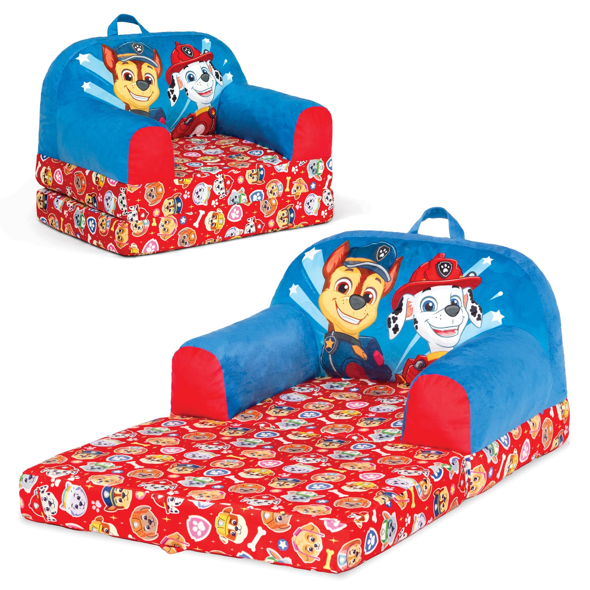 Delta Children PAW Patrol Cozee Buddy chair blue, cozy seating for reading