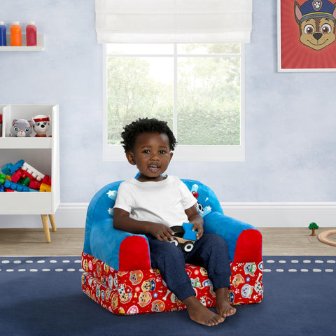 PAW Patrol Cozee Buddy chair blue viewed from the side for lounging