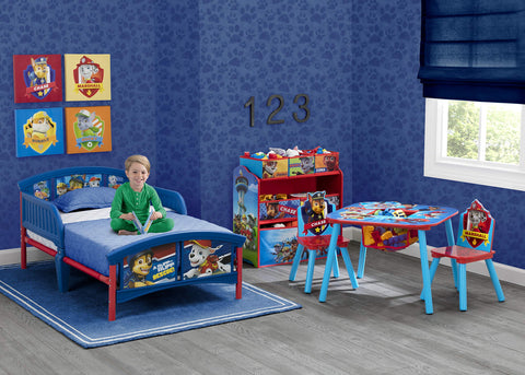Delta Children Paw Patrol graphic chairs add themed seating and tidy craft sessions.