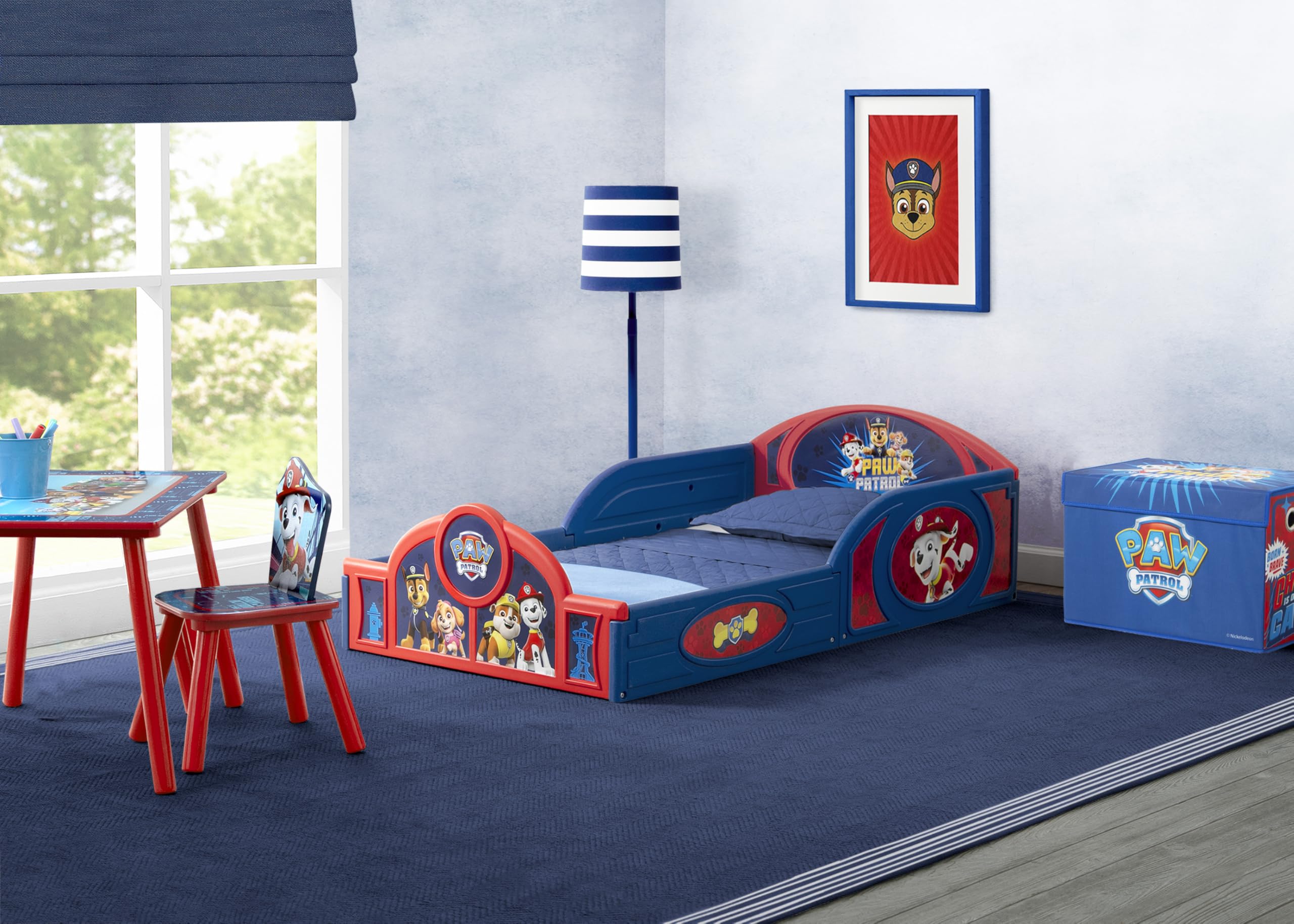 Delta Children PAW Patrol table ideal for crafts, homework, and family snacks.