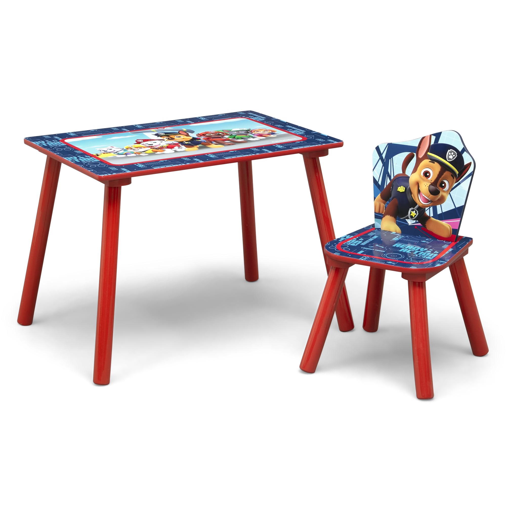 Delta Children PAW Patrol fabric toy box keeps blocks organized and toys accessible.