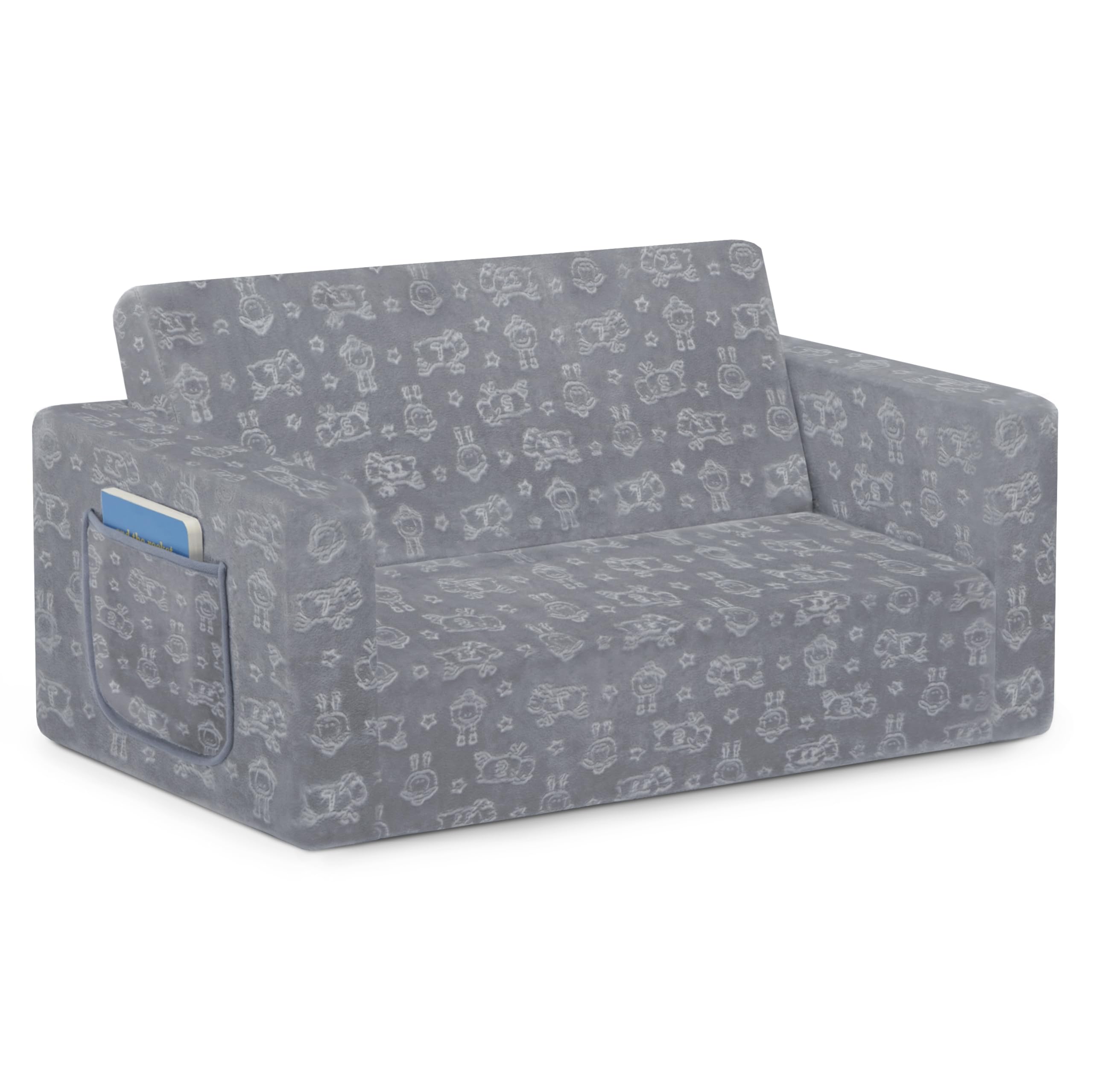 Delta Children Serta Perfect Sleeper Kids Lightweight Floor Couch for easy room-to-room moves.