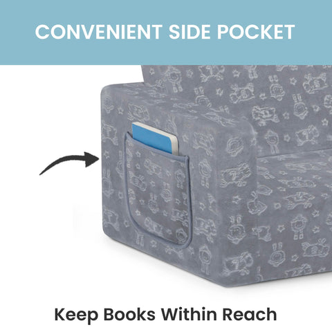 Delta Children Serta Perfect Sleeper Kids Non-Slip Bottom keeps couch stable.