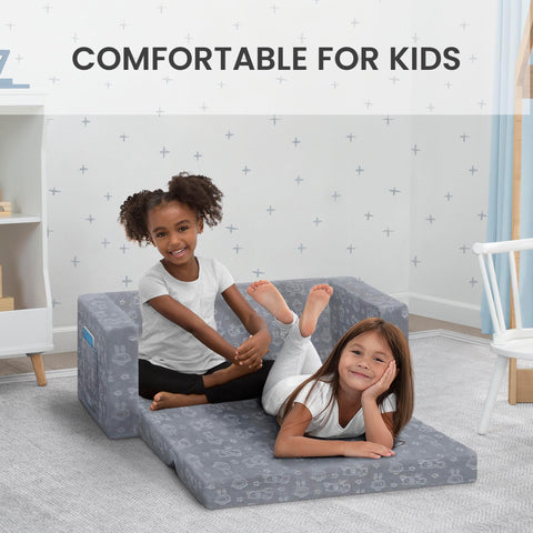 Delta Children Serta Perfect Sleeper Kids Slipcover, machine washable for easy cleanup.
