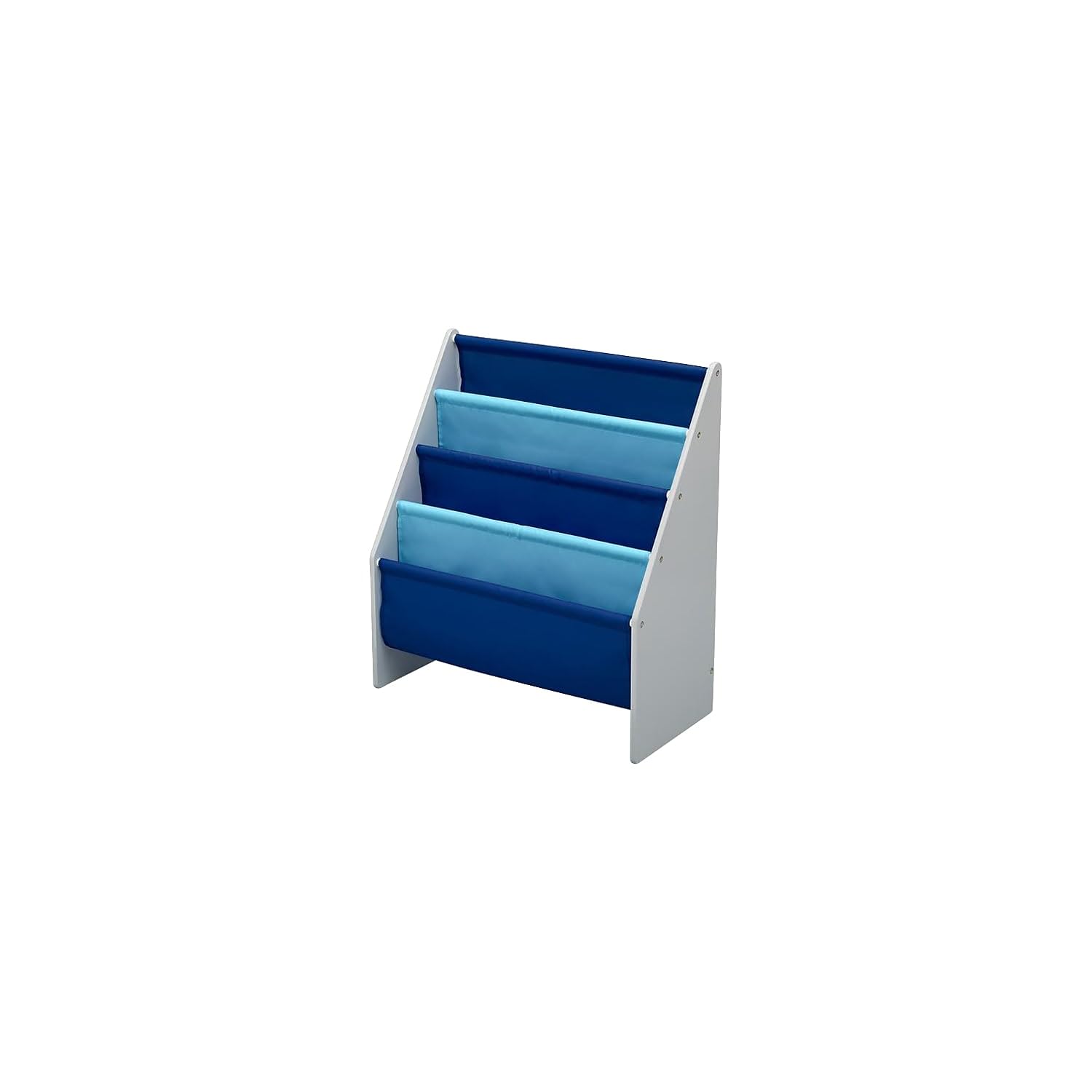 Delta Children Sling Book Rack assembly-front view shows easy-access book storage.