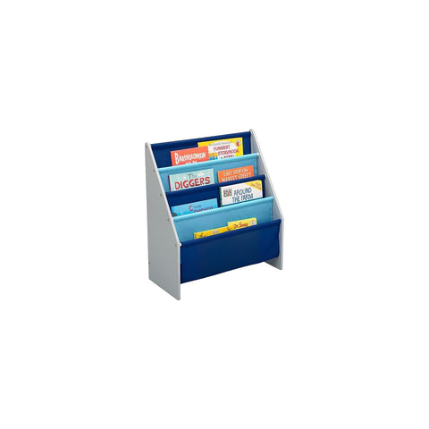 Delta Children Sling Book Rack wood-frame focus shows durable construction.
