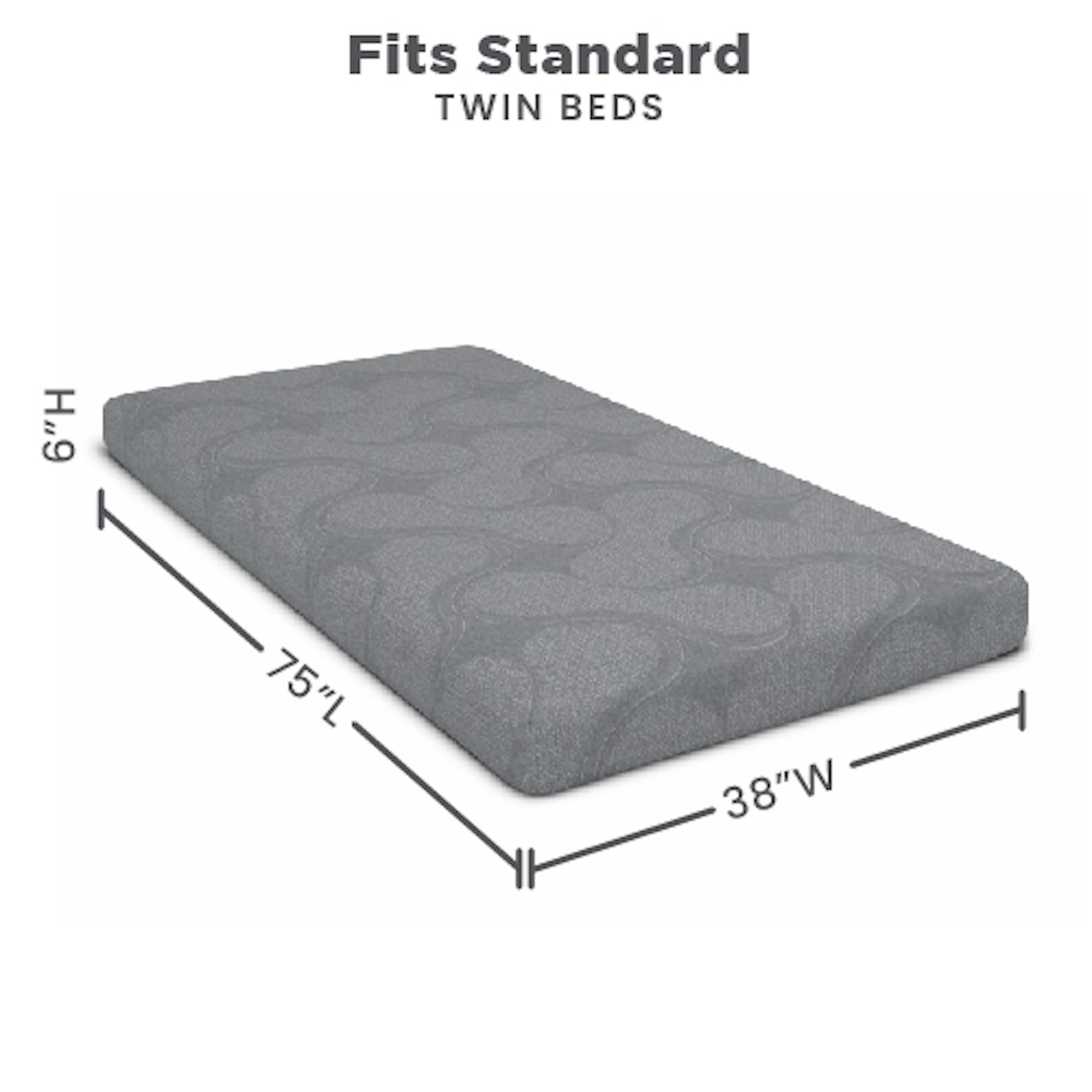 Delta Children Snooze water-resistant knit cover protects against stains.