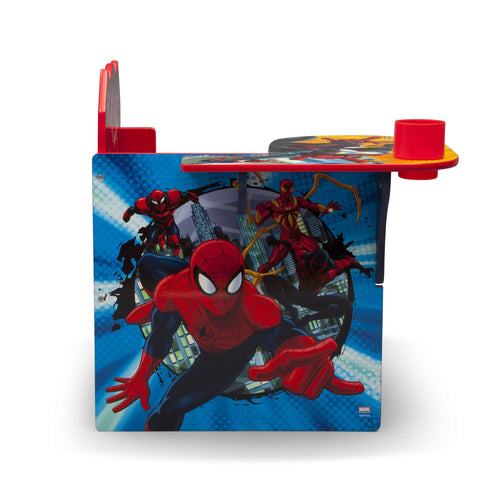 Delta Children Spider-Man chair desk durable finish resists scratches.