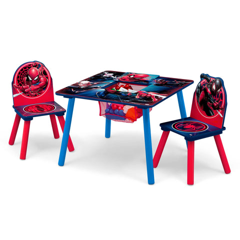 Delta Children Spider-Man storage center close-up highlights practical design