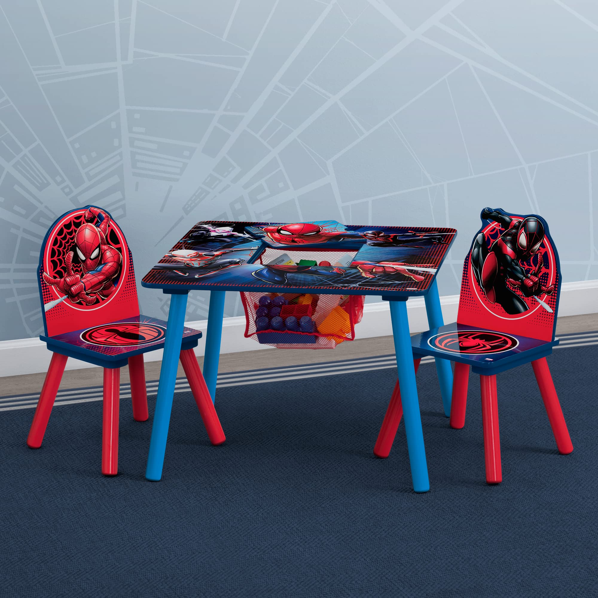 Delta Children Spider-Man table features durable engineered wood