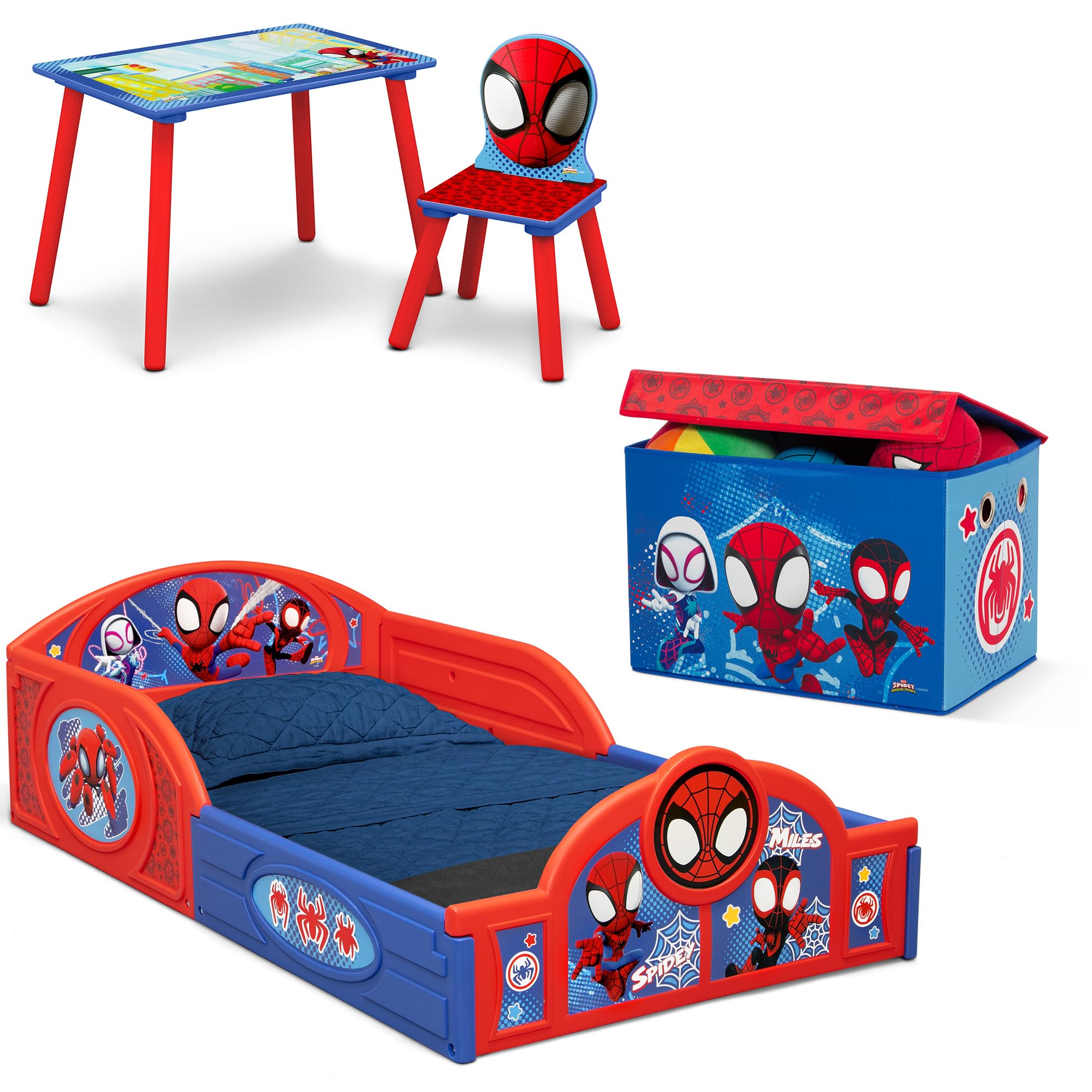 Delta Children Spidey bed toddler with low profile for safe sleep