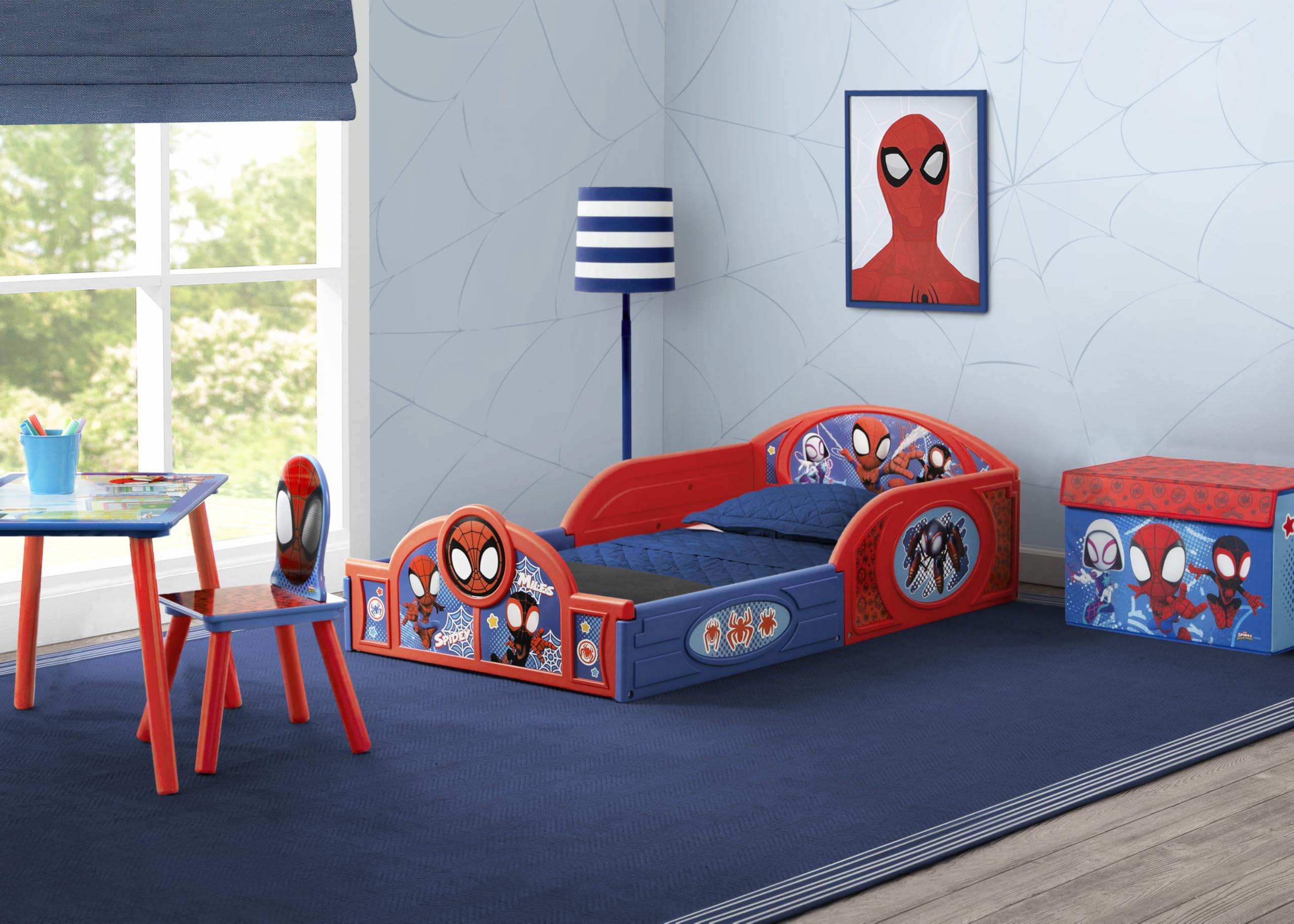 Delta Children Spidey table and chair set for kid-sized study