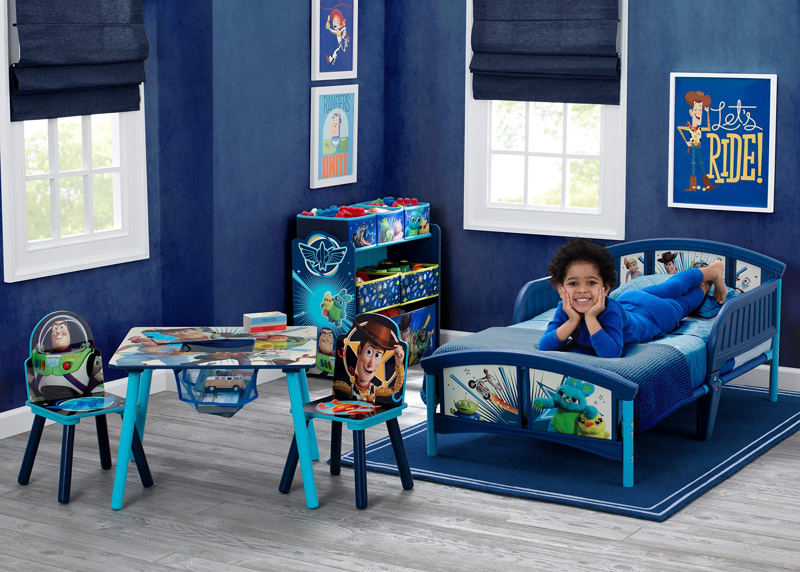 Delta Children table center storage bin for small toys and supplies