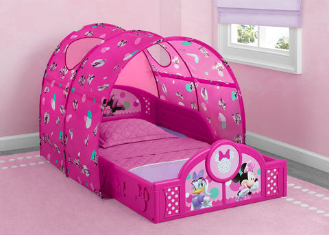 Delta Children toddler bed with built-in guardrails for safe independence at night