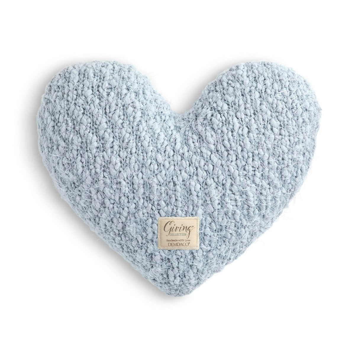 DEMDACO Giving Soft Blue Weighted Heart Pillow offers comforting hug-like support for restful moments.