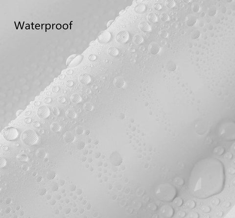 PEVA waterproof curtain resists water spray for a cleaner bathroom