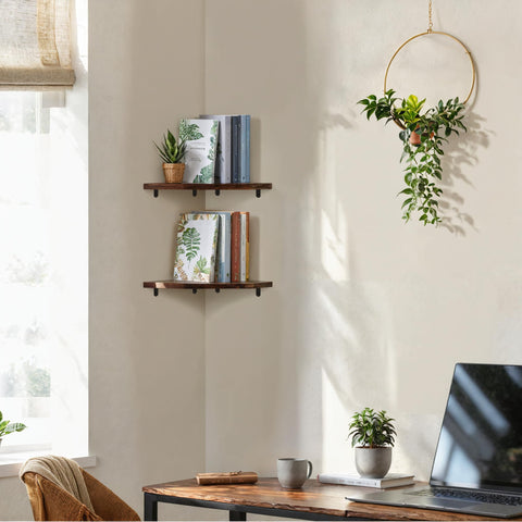 Demigo natural grain variation adds unique character to each shelf.