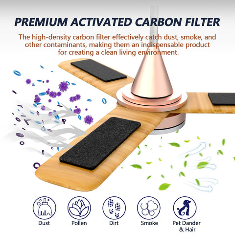 Demiwise activated-carbon pad closeup showing filtration